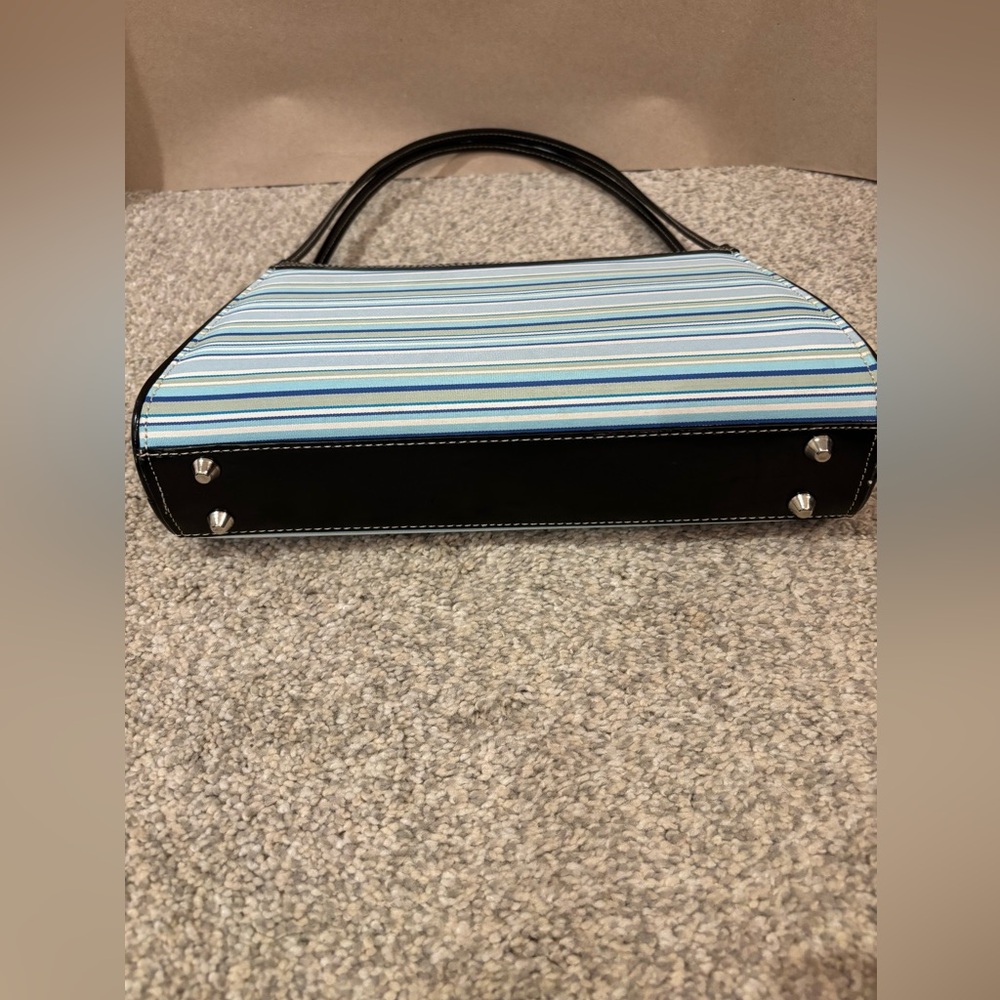 Kate Spade ♠️ 

Striped Blue / Green and Black Women's Bag - Picture 4 of 12